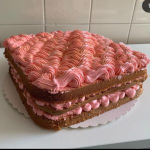 Dubbel gelaagde taart