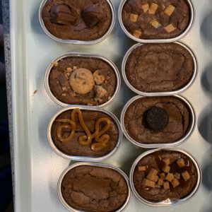 Brownie in verschillende smaken