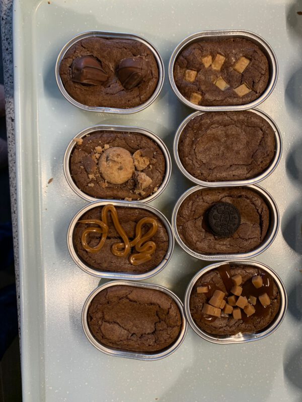 Brownie in verschillende smaken
